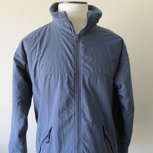 COLUMBIA Coat Jacket Women Size L Blue Fleece Lined Pockets Snow Ski